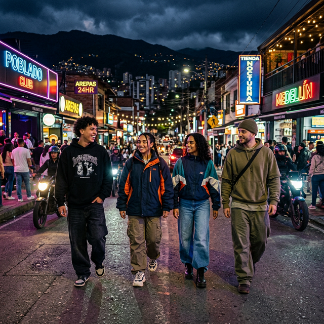Jóvenes disfrutando la ciudad